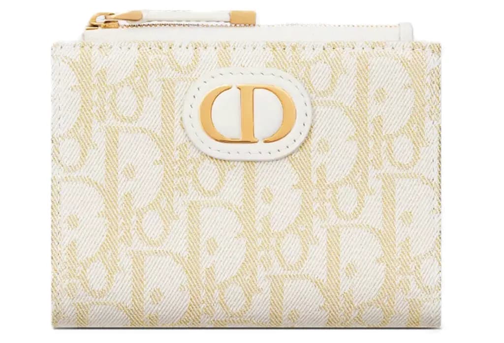 Ví Dior 30 Montaigne Dahlia 'White Beige' S2197UNRG-M01E