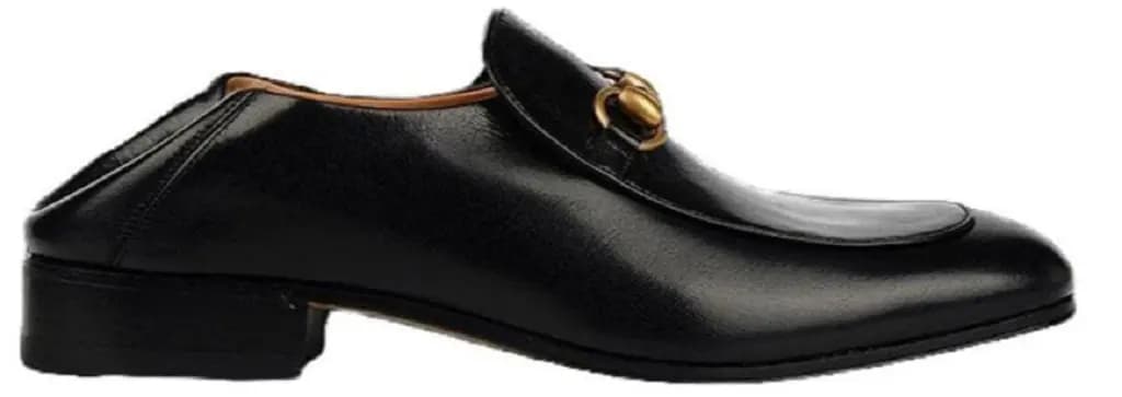 Giày Gucci Leather Horsebit 'Black' 570894-0G0V0-1000