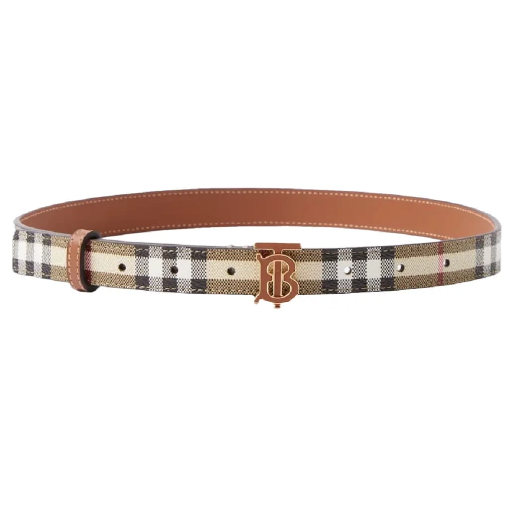 Thắt Lưng Burberry Thin Check TB Belt 'Beige' 80704091