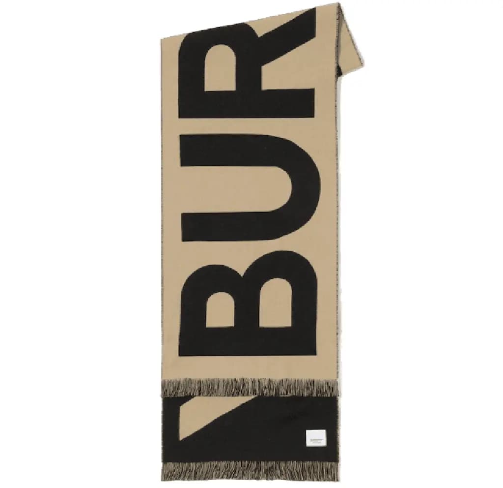 Khăn Burberry Logo Wool Scarf 'Archive Beige' 80571471