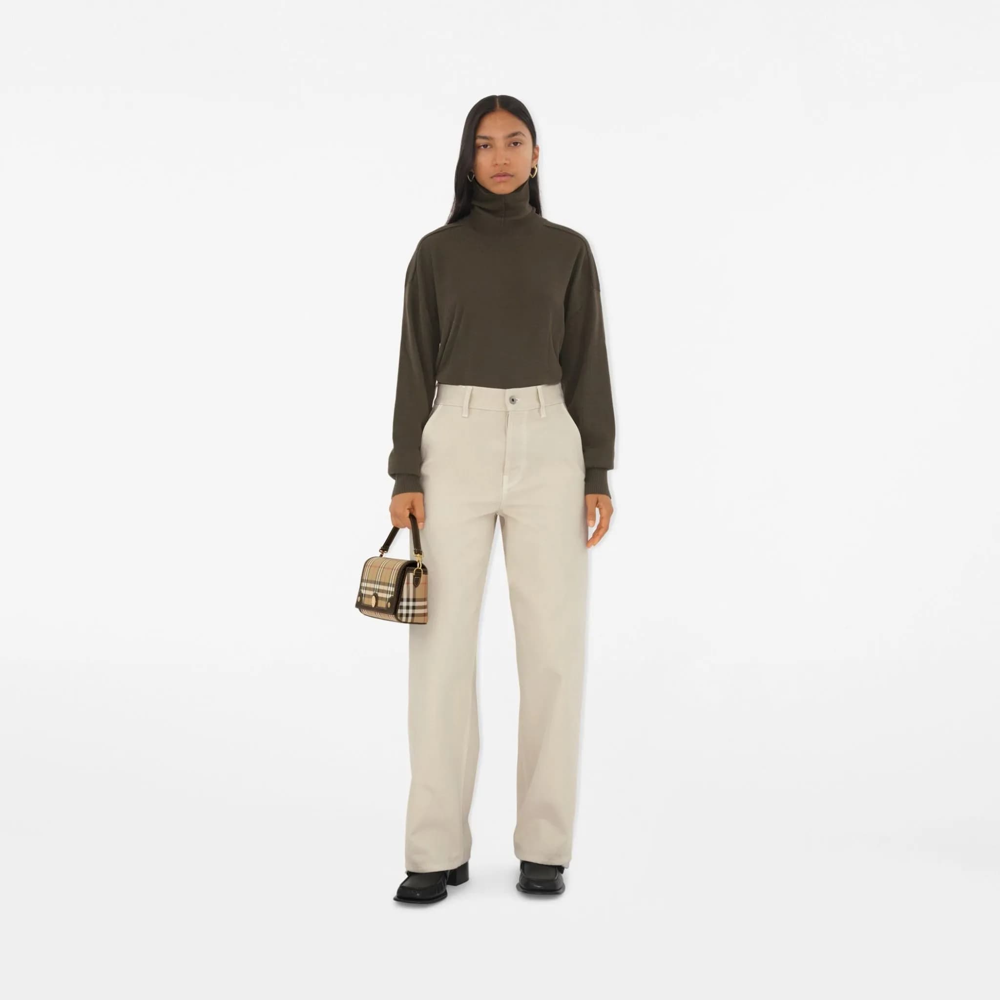Túi Burberry Mini Check Bucket 'Black' 80950571