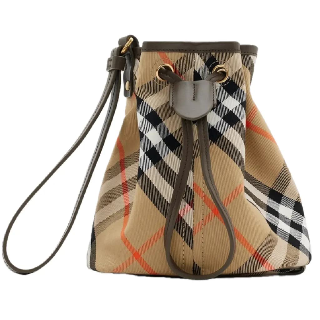 Túi Burberry Mini Check Knitted Tote 'Ivy' 80957851