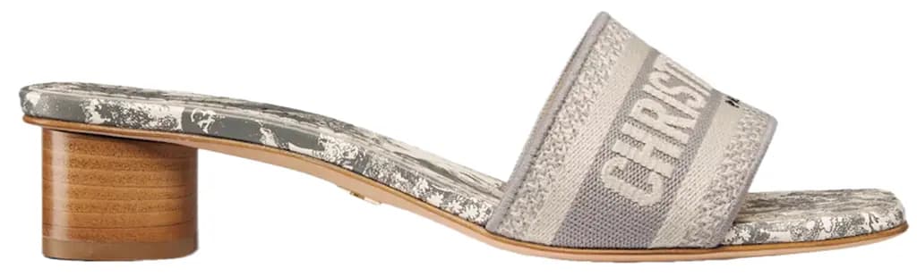 Dép Dior Dway Heeled Slide 'Gray' KCQ902TJE-S21G