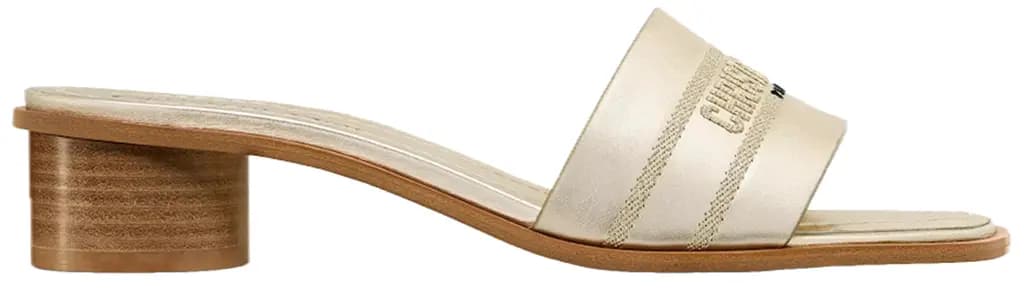 Dép Dior Dway Heeled Slide 'Gold' KCO164LCY-S49K