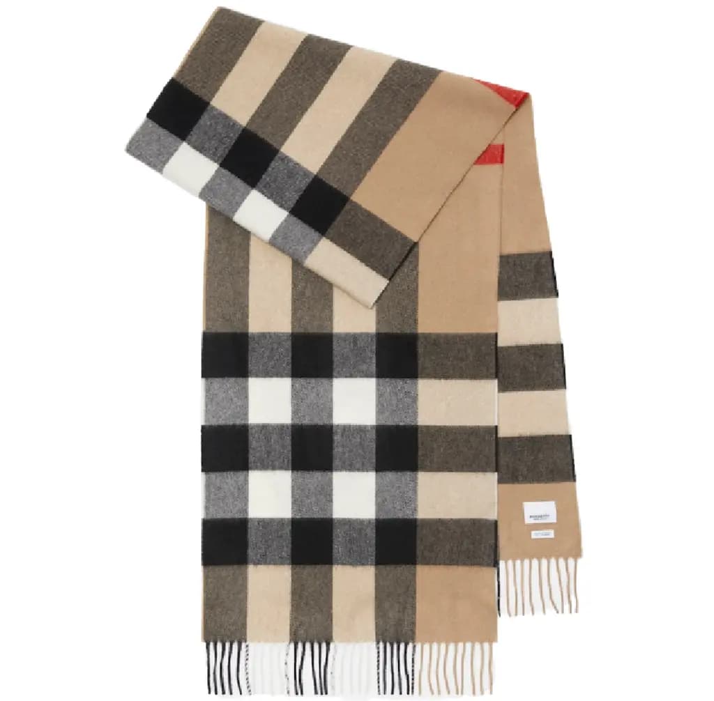 Khăn Burberry Check Cashmere Scarf 'Beige' 80568511