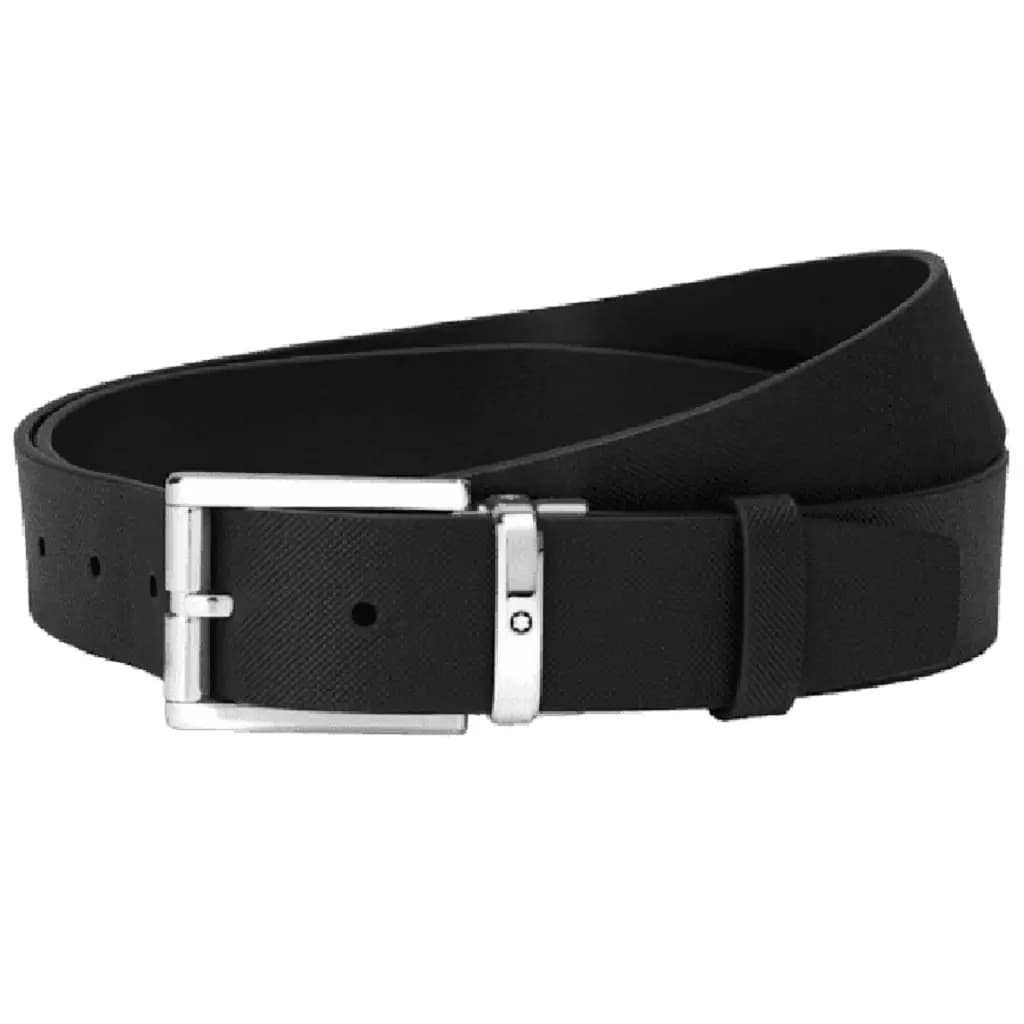 Thắt Lưng MontBlanc Leather Belt 'Black' 126028
