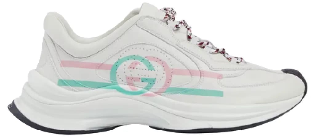 Giày Gucci Run Trainers 'White Leather' 734904-UHH20-9014