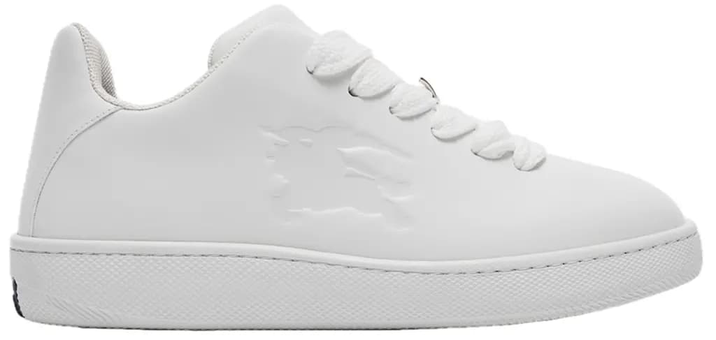 Giày Burberry Leather Box Sneakers 'White' 80833261