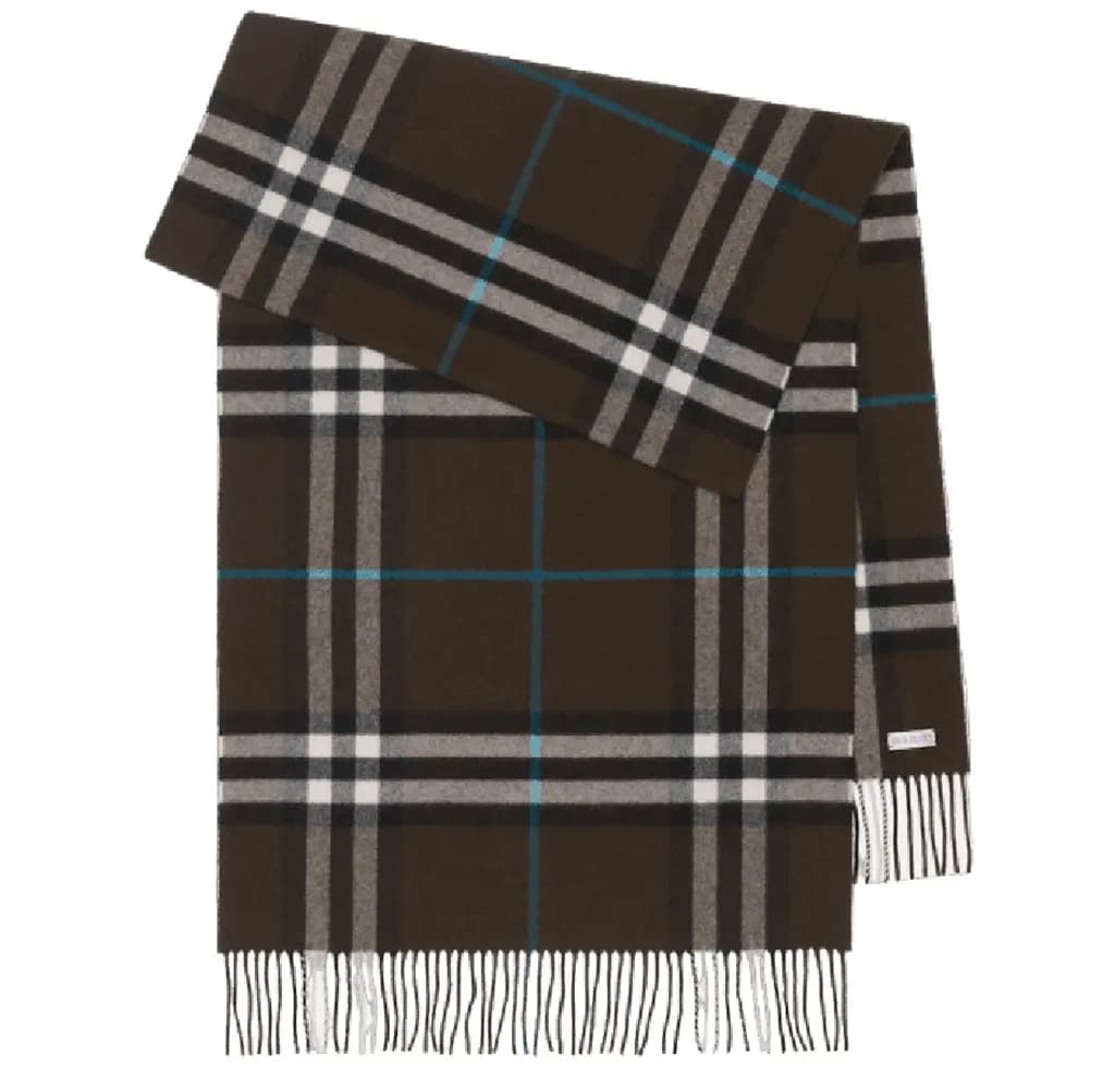 Khăn Burberry Wide Check Cashmere Scarf 'Snug' 80910121
