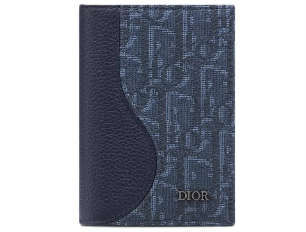 Ví Dior Saddle Vertical Bifold 'Navy' 2ADCH169YKS-H53E
