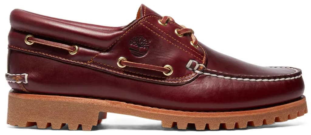 Giày Timberland 3-Eye Lug Handsewn Boat 'Burgundy' 50009648