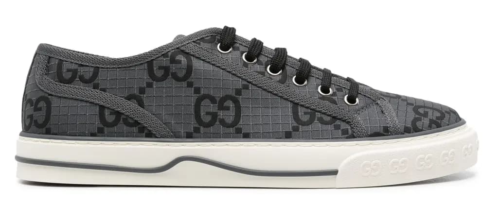 Giày Gucci Tennis 1977 GG Monogram 'Grey Black' 771461-FACTD-1144