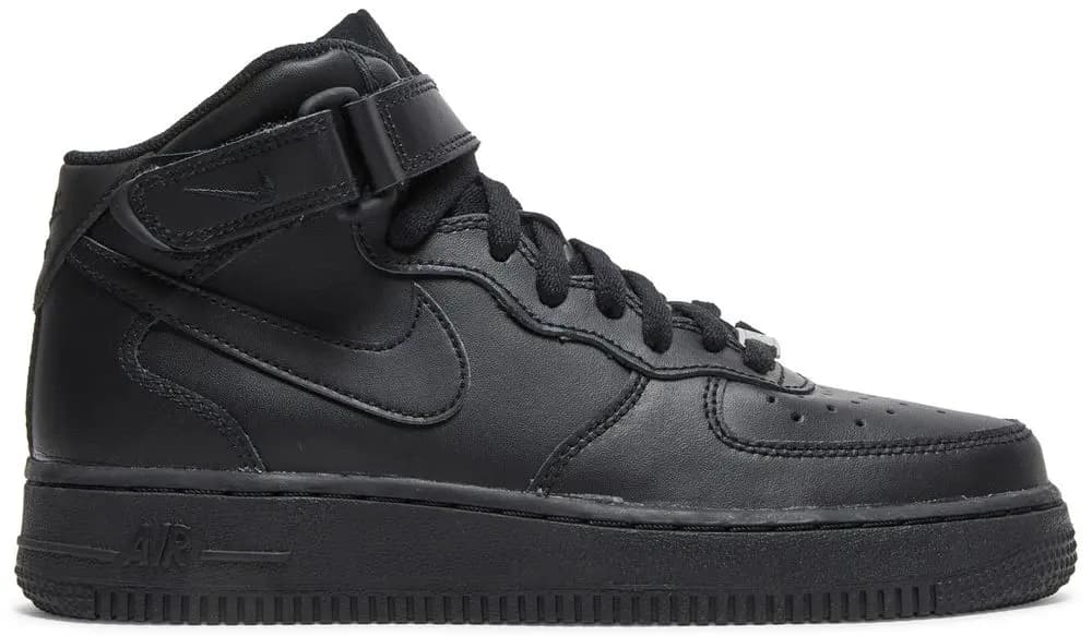 Giày Nike Air Force 1 Mid LE GS 'Triple Black' DH2933-001