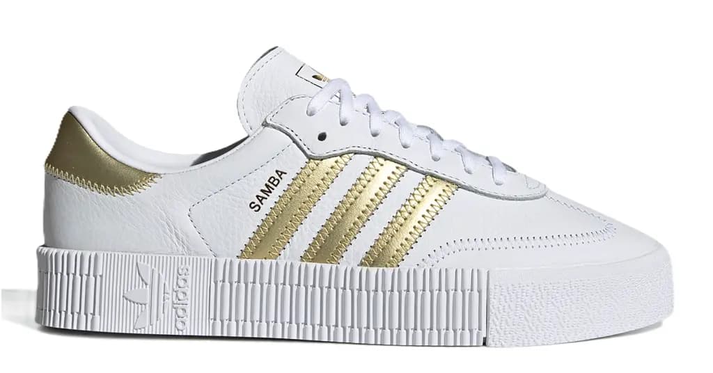 Giày Adidas Sambarose 'White Gold Metallic' EE4681
