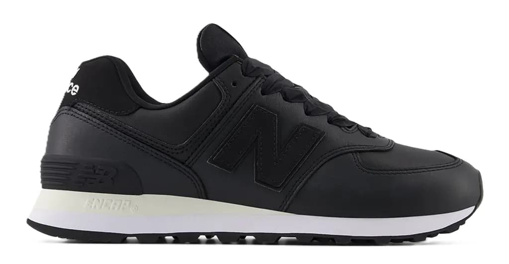 Giày New Balance 574 'Black Leather White' WL574FT2