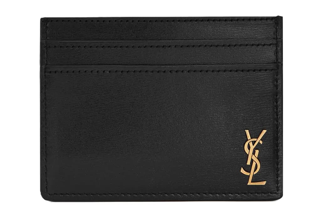 Ví Saint Laurent Tiny Cassandre Credit Card 'Black' 60760302G0W1000