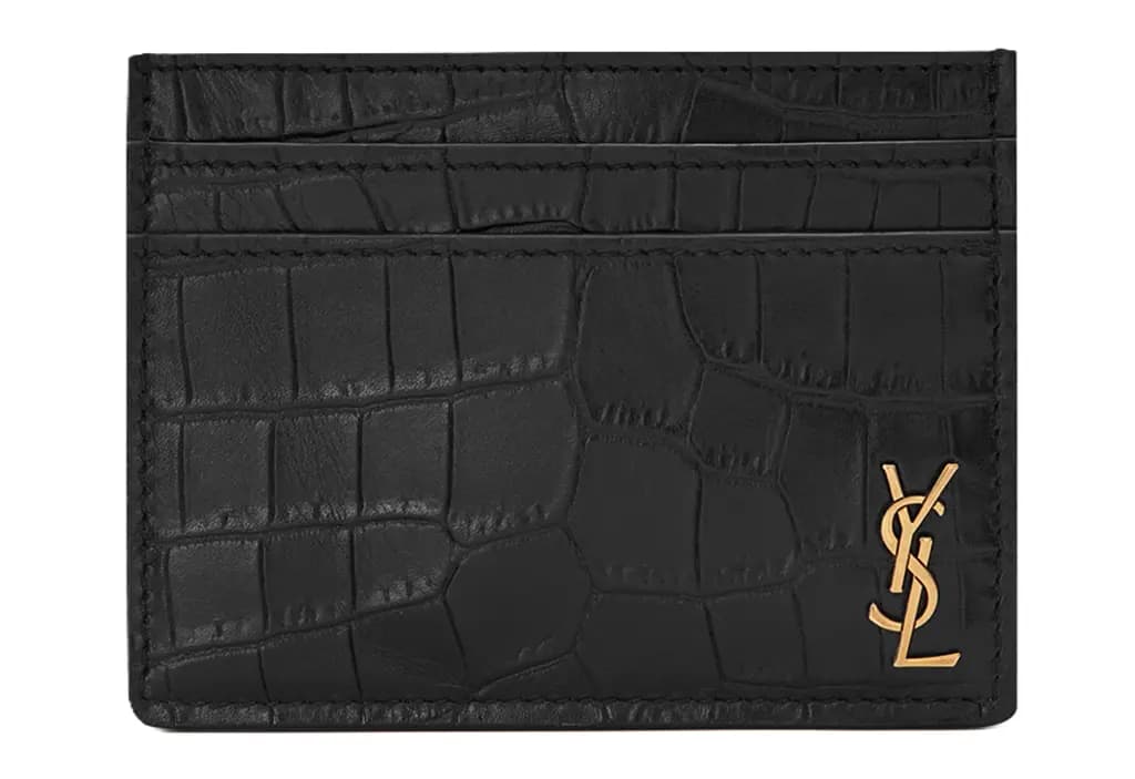 Ví Saint Laurent Tiny Cassandre Card 'Black' 607603DZE0W1000
