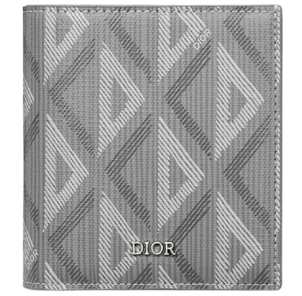 Ví Dior Compact Vertical Wallet 'Gray' 2ESBC072DCO-H42E