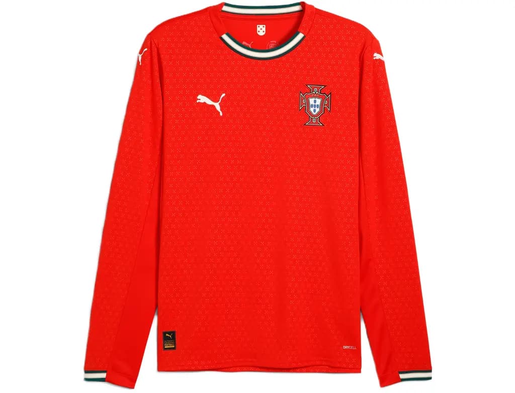 Áo Puma Portugal 2025 Long-Sleeved Home Jersey 'Red' 779191-01