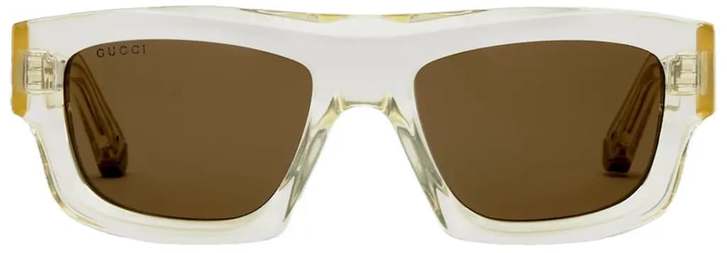 Kính Gucci Rectangular Frame Sunglasses 'Yellow' 823843-J0740-7423