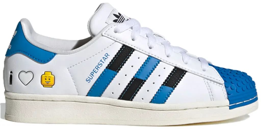 Giày Adidas Superstar x LEGO 'White Blue' IF2909