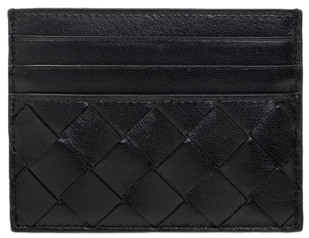 Ví Bottega Veneta Intrecciato Cardholder 'Black' 742325-VCPP3-8425