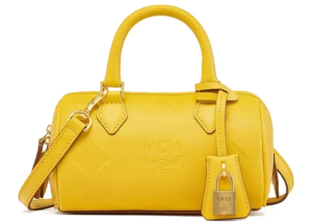 Túi MCM Ella Boston In Maxi Monogram 'Yellow' MWBESEA04Y0001