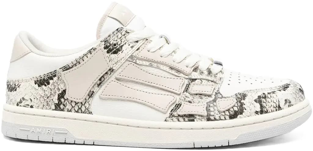 Giày Amiri Skel Top Low 'Snake Alabaster' AMFOSR1056-271