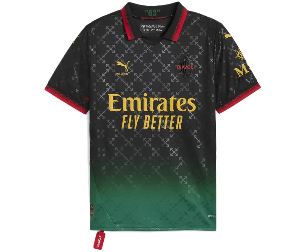 Áo Puma Ac Milan x Off-White™ Jersey 'Black' 783001-01