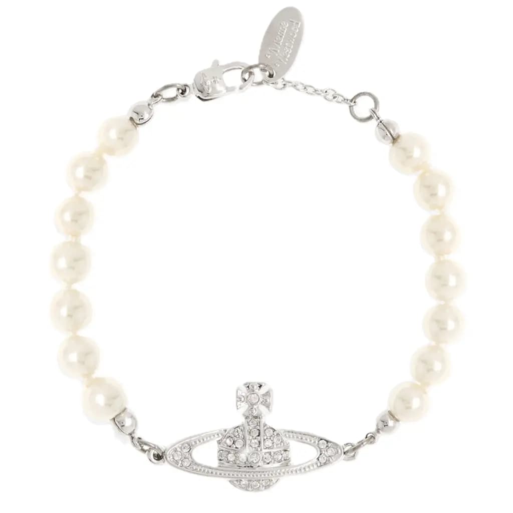 Vòng Tay Vivienne Westwood Mini Bas Relief Bracelet 'Platinum' 8050889140030