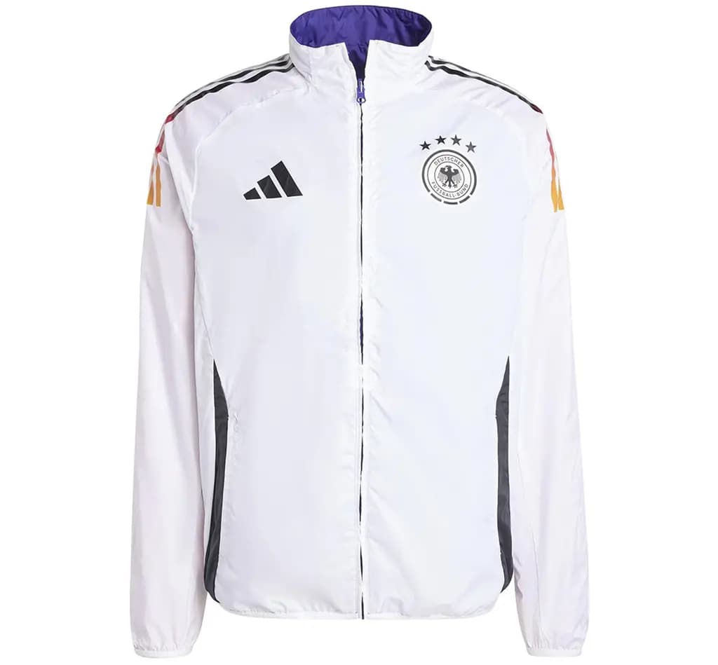 Áo Adidas Germany Anthem Jacket 'White Purple' IX0405