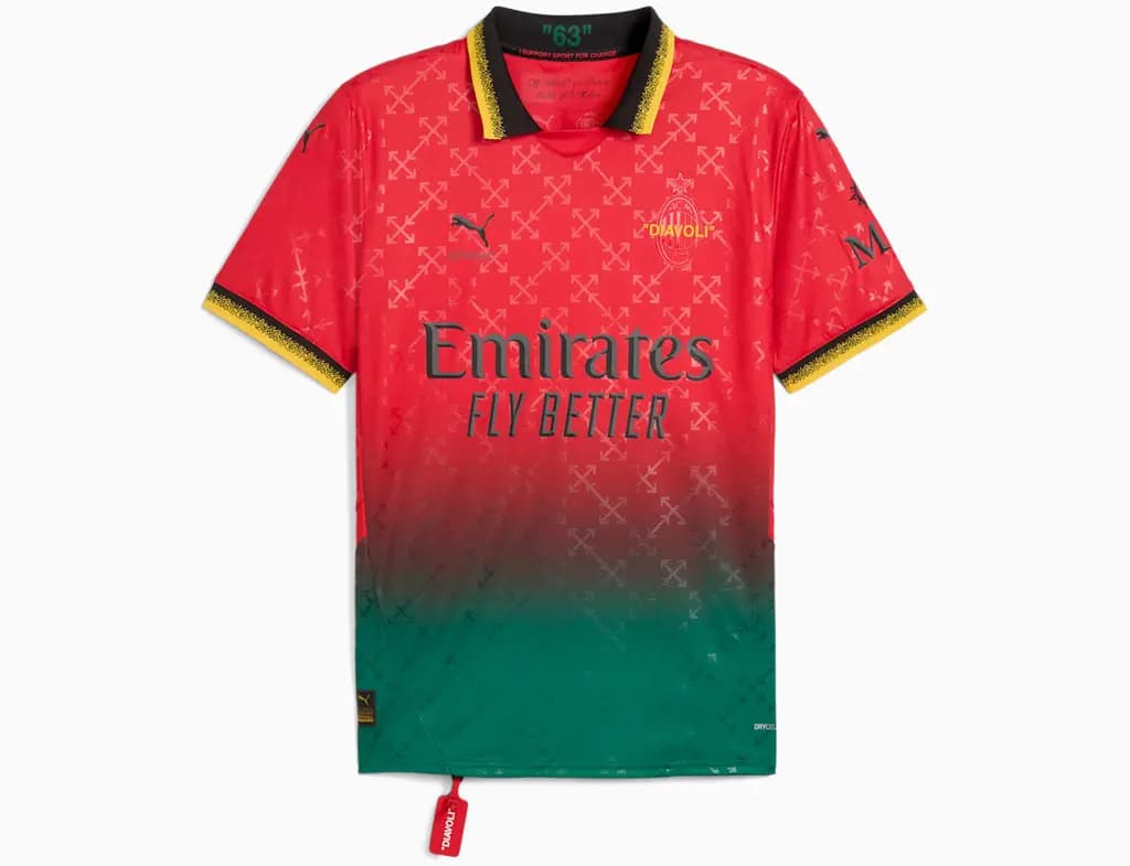 Áo Puma Ac Milan x Off-White™ Jersey 'For All Time Red' 783001-02