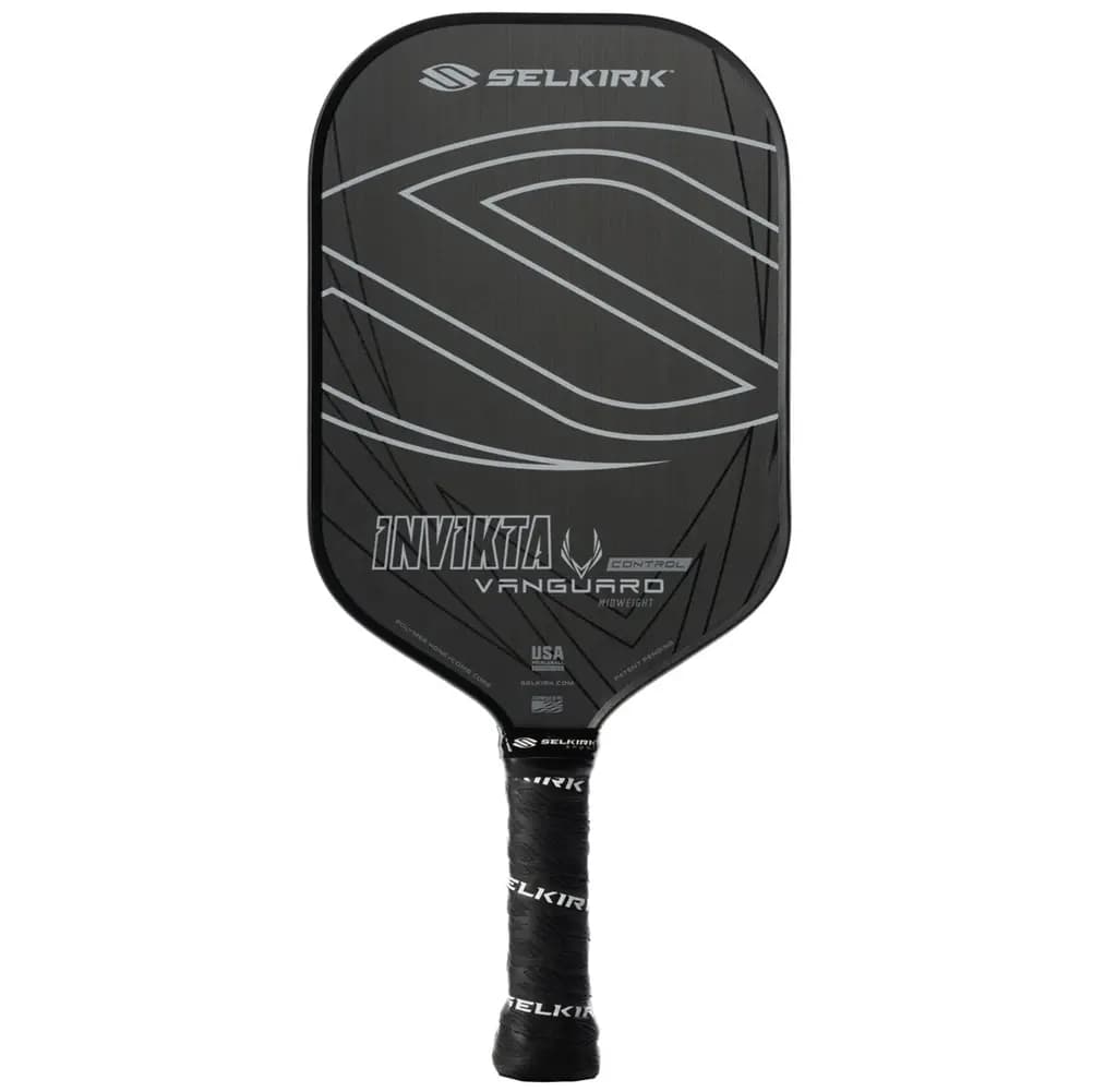 Vợt Pickleball Selkirk Vanguard Control Invikta Midweight Raw Carbon 16mm 'Black'