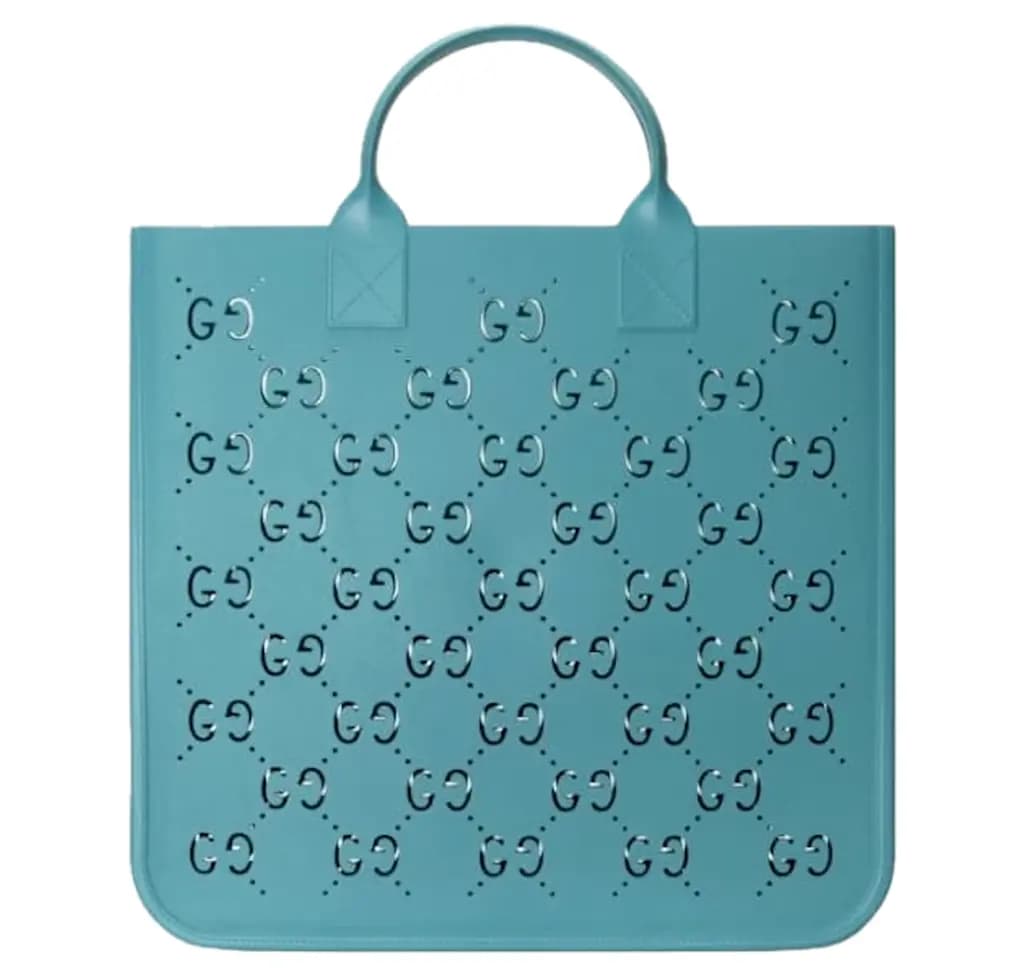 Túi Gucci GG Rubber Tote Bag 'Blue' 679365-JFO00-4933