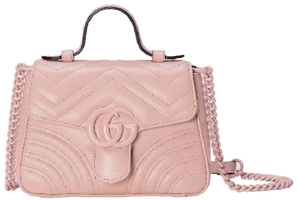Túi Gucci Marmont Mini Top Handle Bag 'Pink' 702563-DAAAH-5909