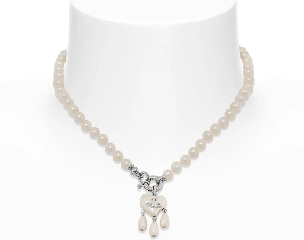 Vòng Cổ Vivienne Westwood Sheryl Pearl 'Silver' 6301012B-02P103