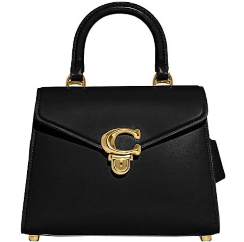 Túi Coach Top Handle Cow Leather Handbag 'Black' CH723-B4BK