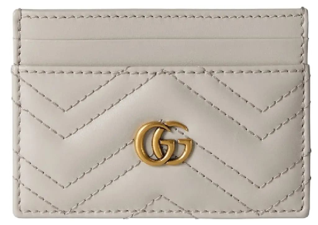 Ví Gucci GG Marmont Matelassé Card Case 'Grey' 443127-DTDHT-1712