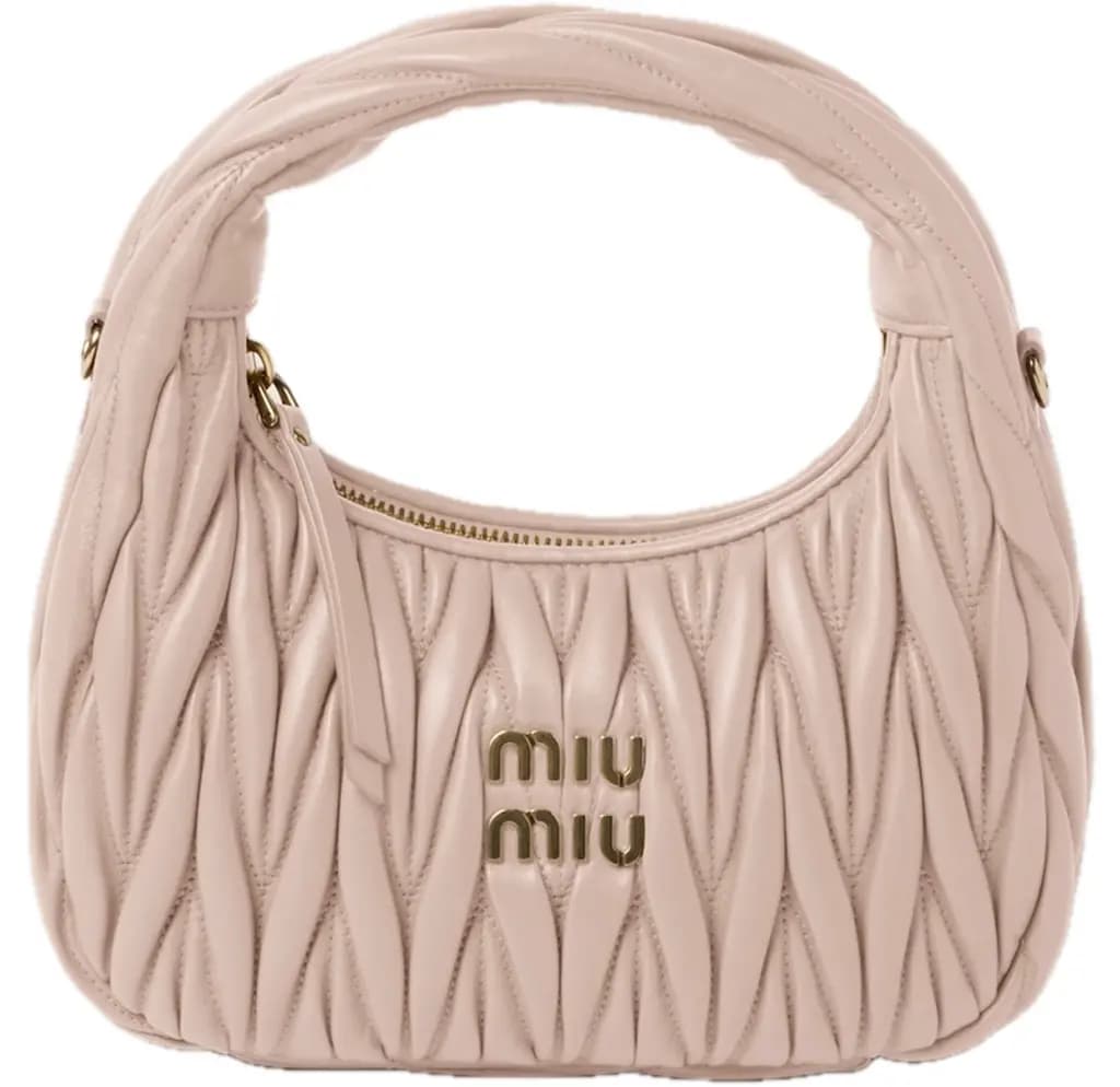 Túi Miu Miu Wander Matelassé Hobo Bag 'Pink' 5BC125-N88-F0236-V-OOY
