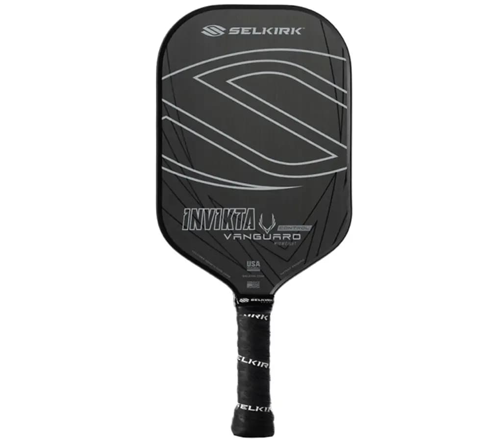 Vợt Pickleball Selkirk Vanguard Control Invikta Lightweight Raw Carbon 16mm 'Black'