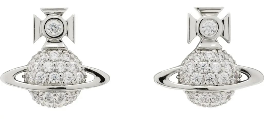 Bông Tai Vivienne Westwood Tamia Earrings 'Silver' 62010036-02P102-SM