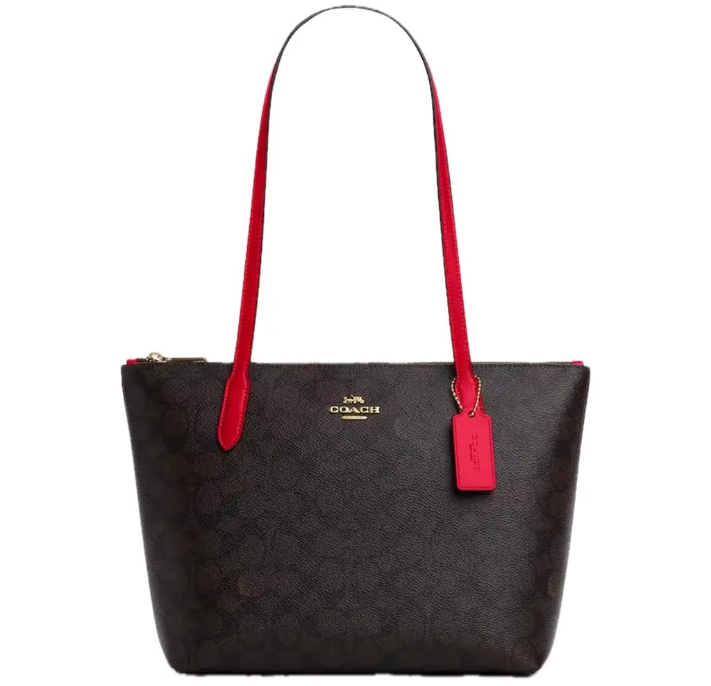 Túi Coach Fiona Zip Tote Bag 'Bold Red' CX611-IMXD0