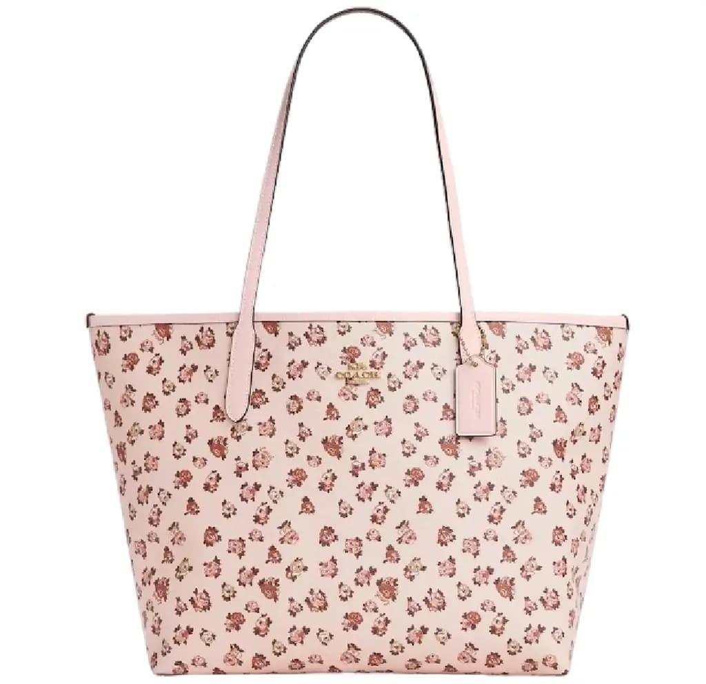 Túi Coach City Tote Bag 'Rose Print' CY682-08XKE
