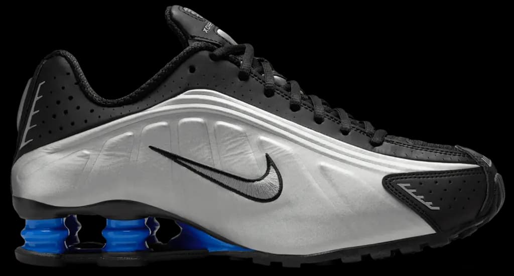 Giày Nike Shox R4 'Metallic Silver Black' AR3565-006