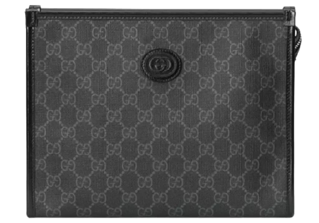 Túi Gucci Beauty Case With Interlocking G 'Black' 672956-92TCN-1000