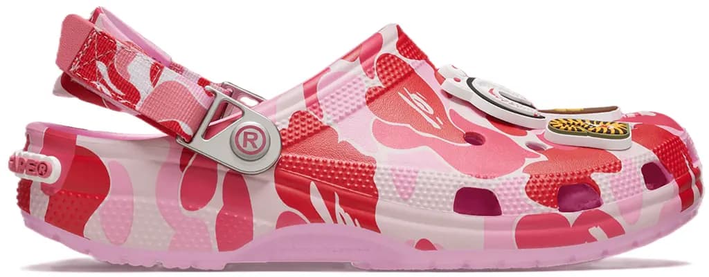 Dép Crocs Classic Clog x A Bathing Ape ABC 'Camo Pink' 209627-6I2