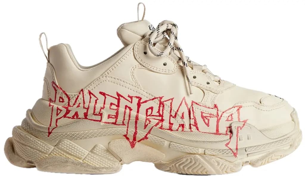 Giày Balenciaga Triple S Trainers Diy Metal 'Beige' 536737W2FAY9016