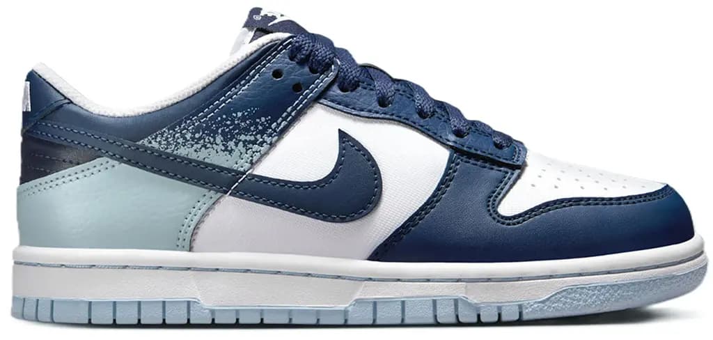 Giày Nike Dunk Low GS 'Blue Splatter' IB7687-100