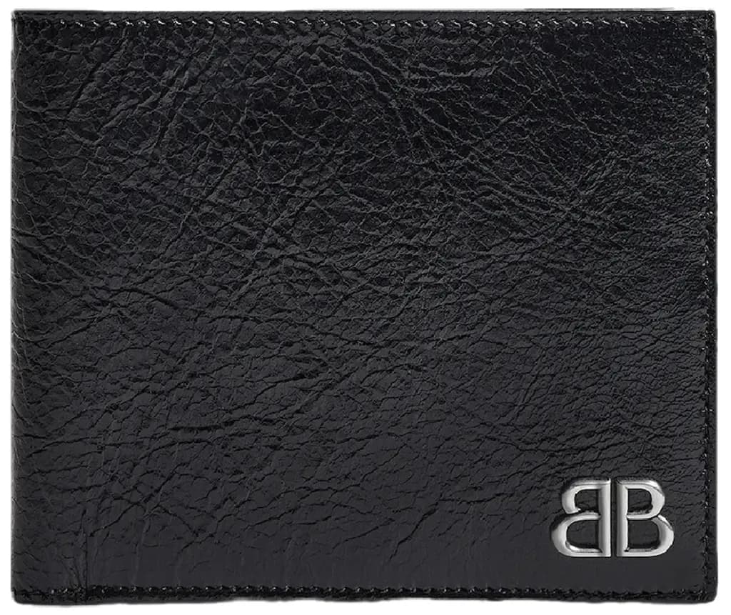 Ví Balenciaga Monaco Square Folded Wallet 'Black' 7665692AAS61000
