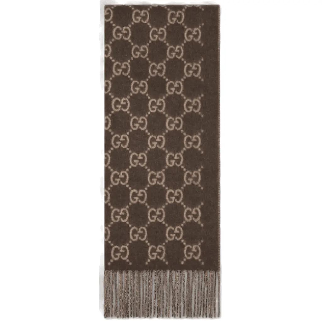 Khăn Gucci GG Cashmere Shawl 'Beige' 812317-4GABX-2579